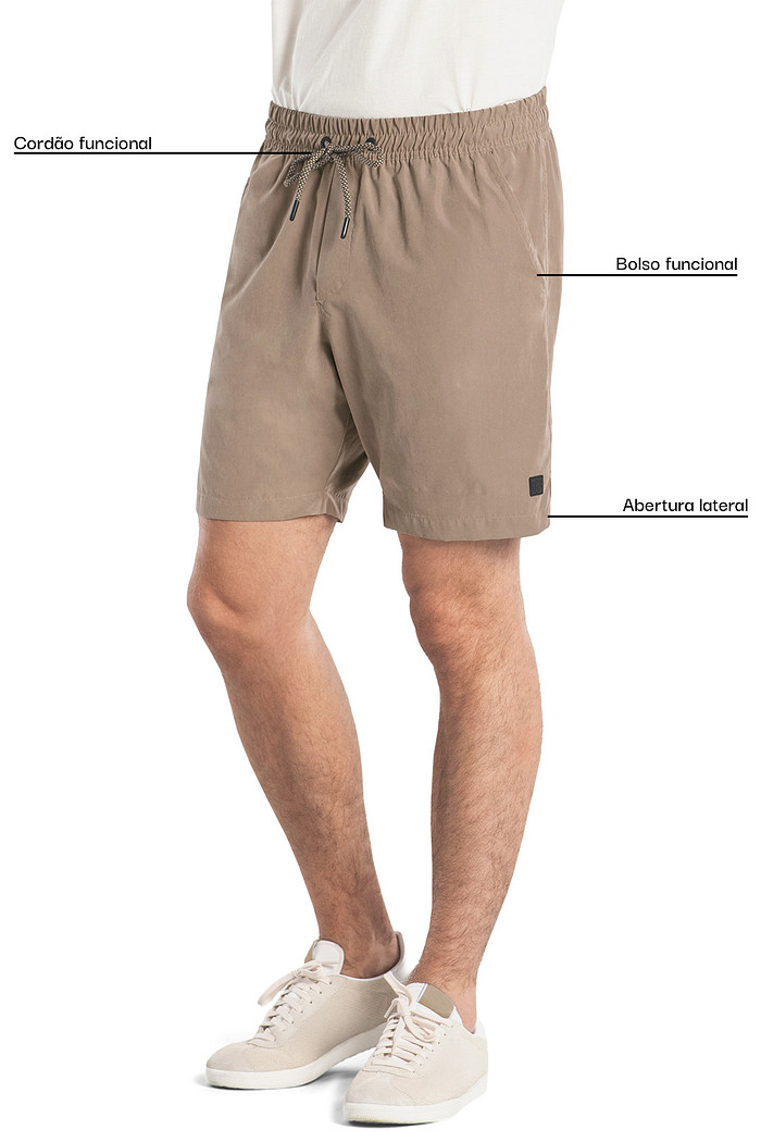 Boardshort com abertura lateral Aurus