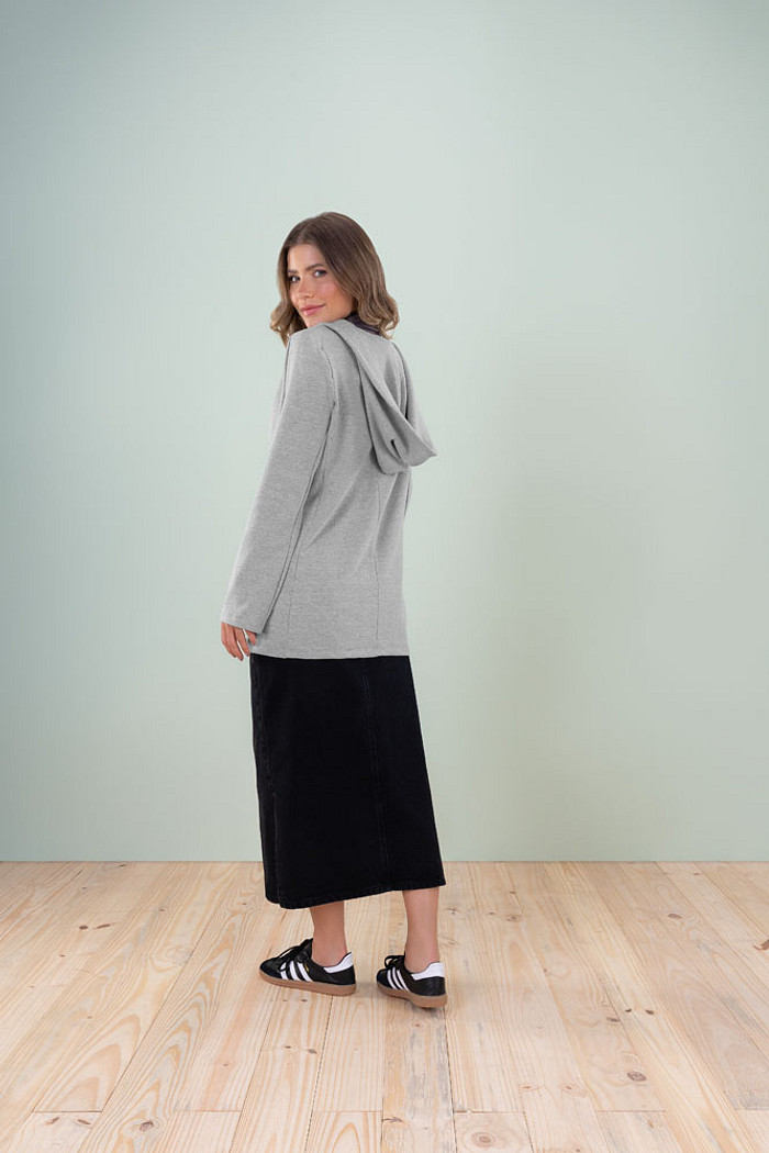 Blazer com capuz em molecotton