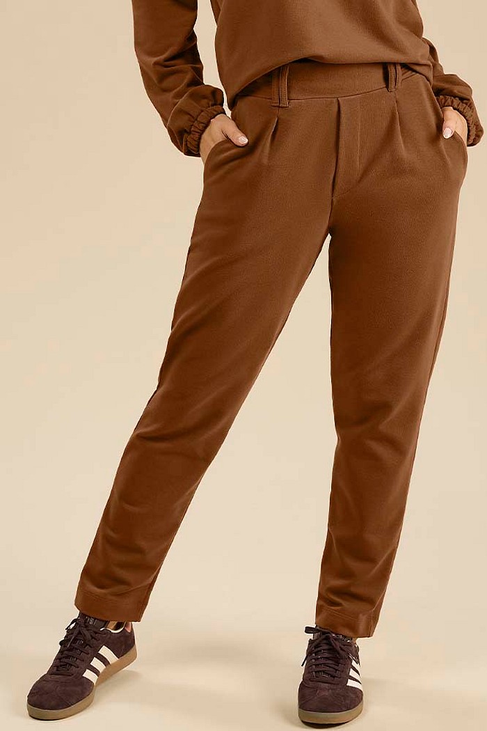 Calça em molecotton com elástico nas costas