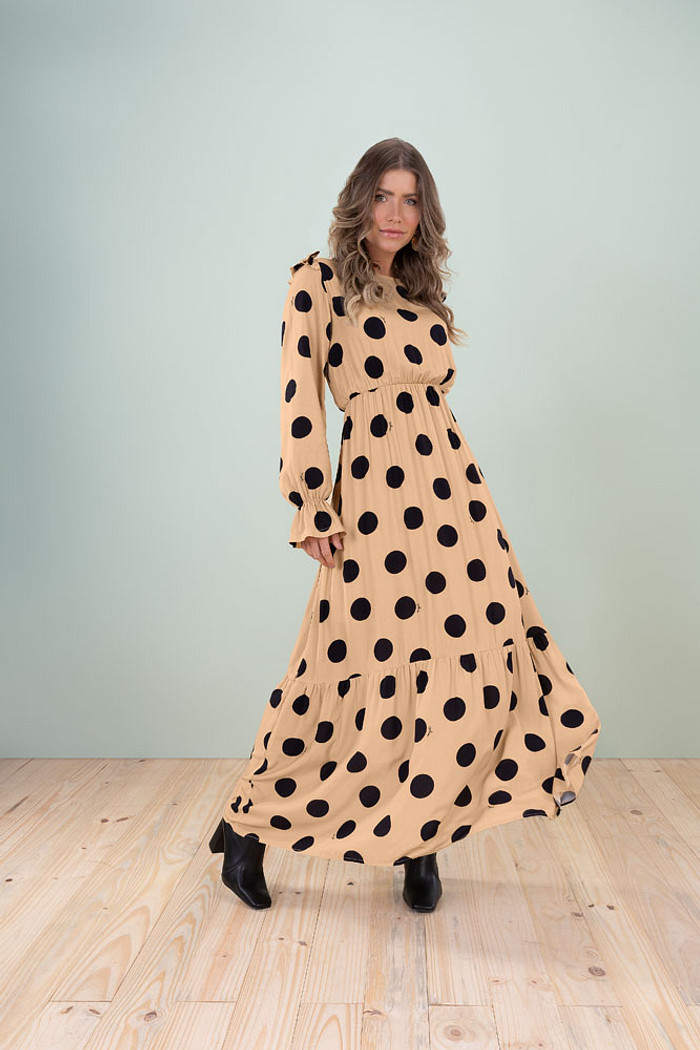 Vestido longo em viscose