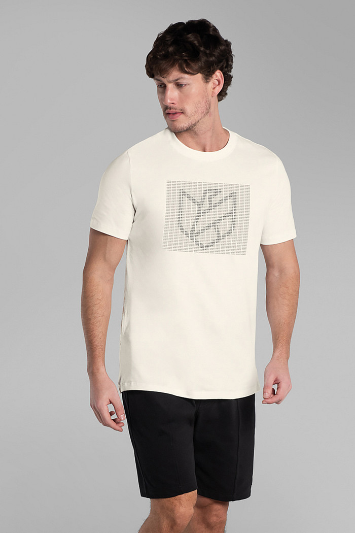 Camiseta em meia malha com estampa Aurus