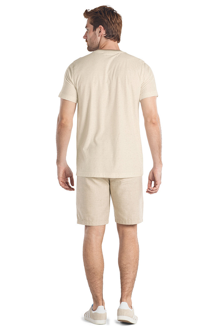 Camiseta comfort em malha linho Aurus