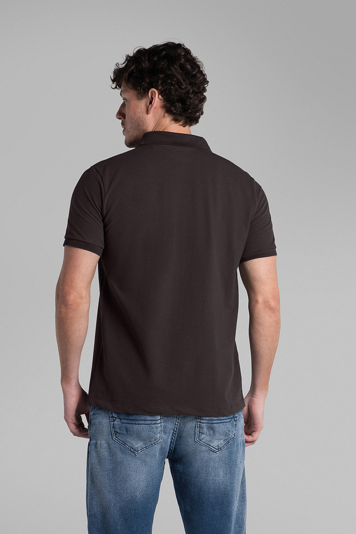 Camisa polo essence em malha piquet com elastano Aurus