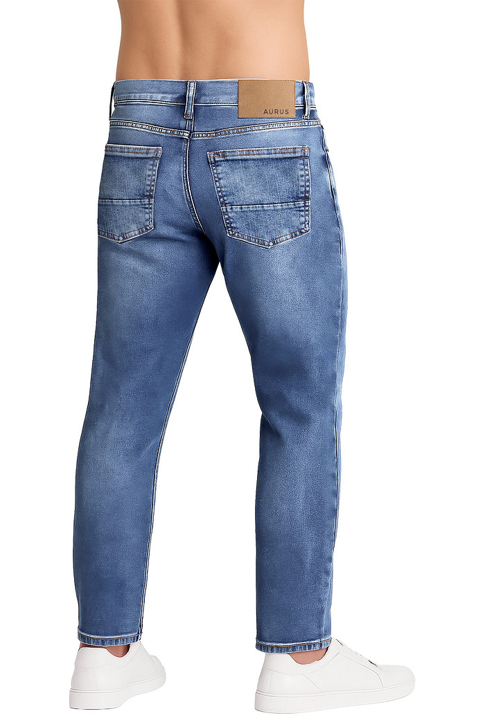 Calça slim em jeans Aurus