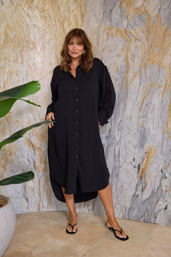 Vestido Chemise Eloá Preto