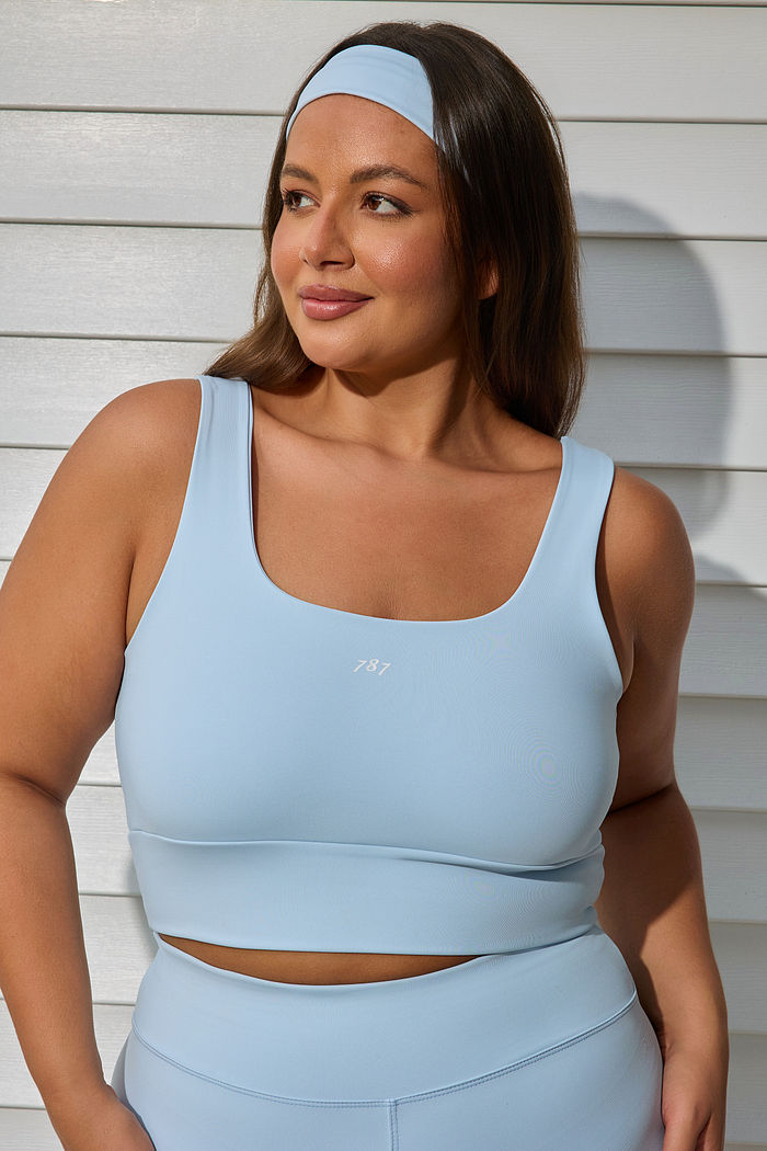Top Fitness Plus Size Azul Serenity