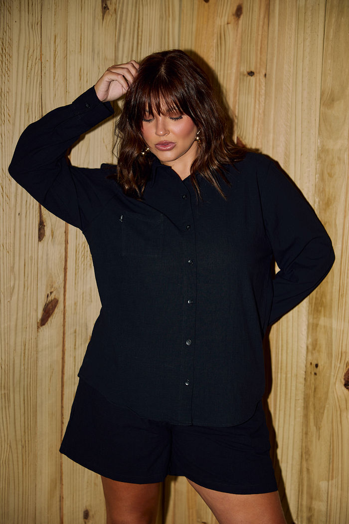 Camisa Alfaiataria Ellen Preta