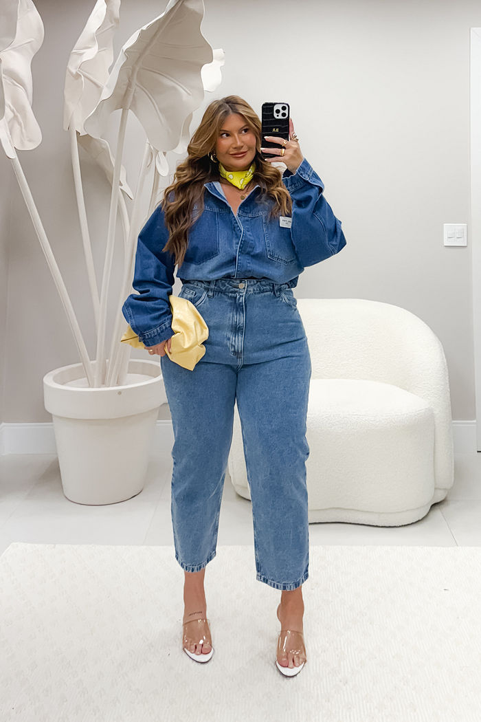 Calça Mom Jeans Vintage Plus Size Carolina