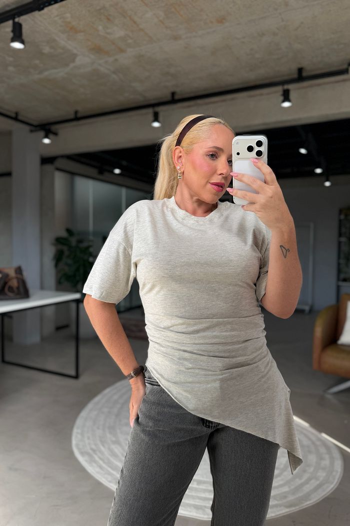 Blusa Florença Assimétrica Mescla