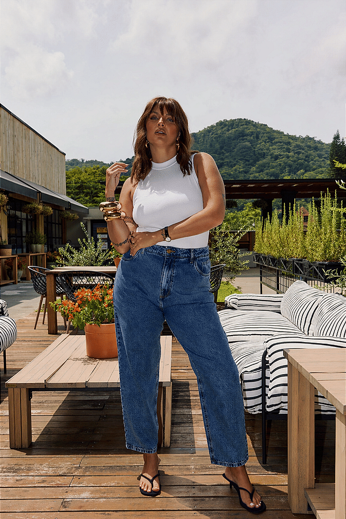 Mom Jeans Plus Size Carolina Dark