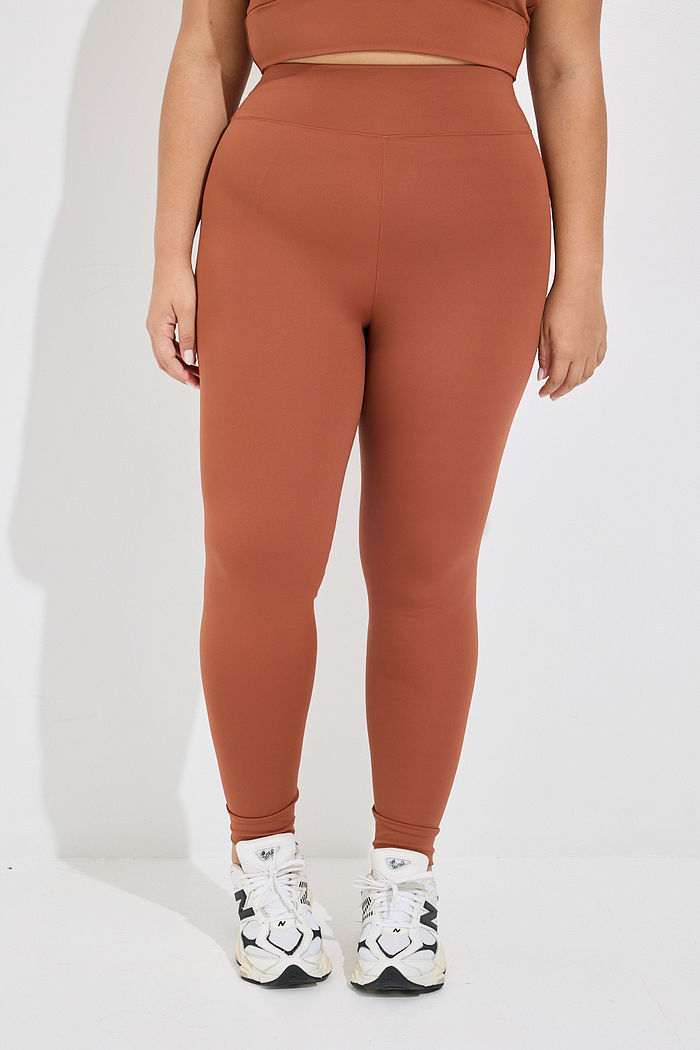 Legging Fitness Plus Size Marrom