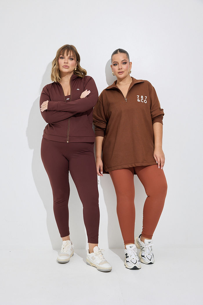 Legging Fitness Plus Size Marrom