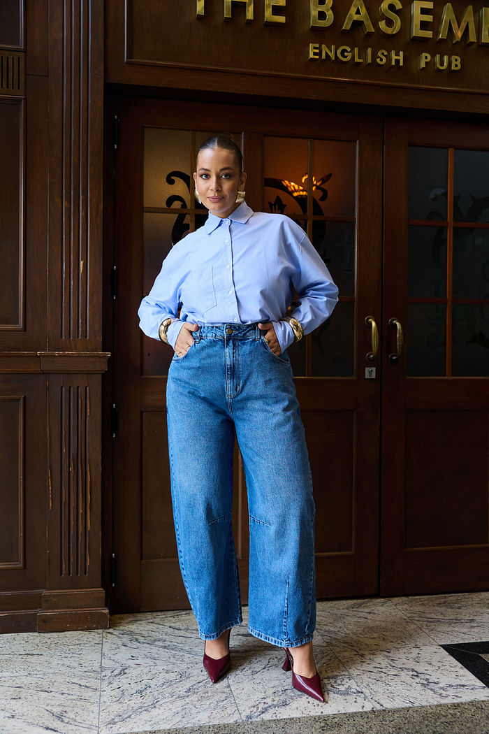 Calça Mom Jeans Plus Size Vick - 787 Shirts
