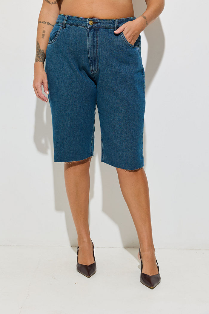 Bermuda Jeans Plus Size Maike