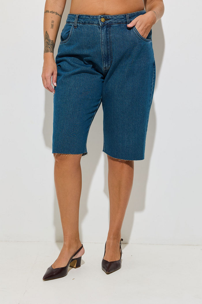 Bermuda Jeans Plus Size Maike