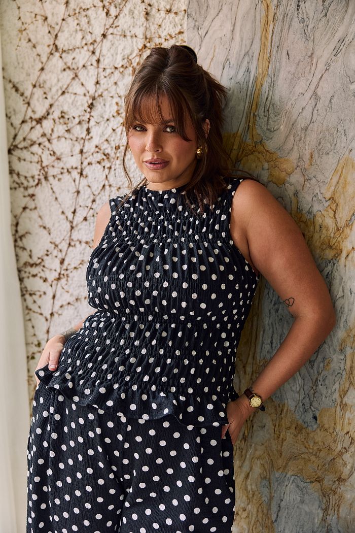 Regata Alice Poá Preta