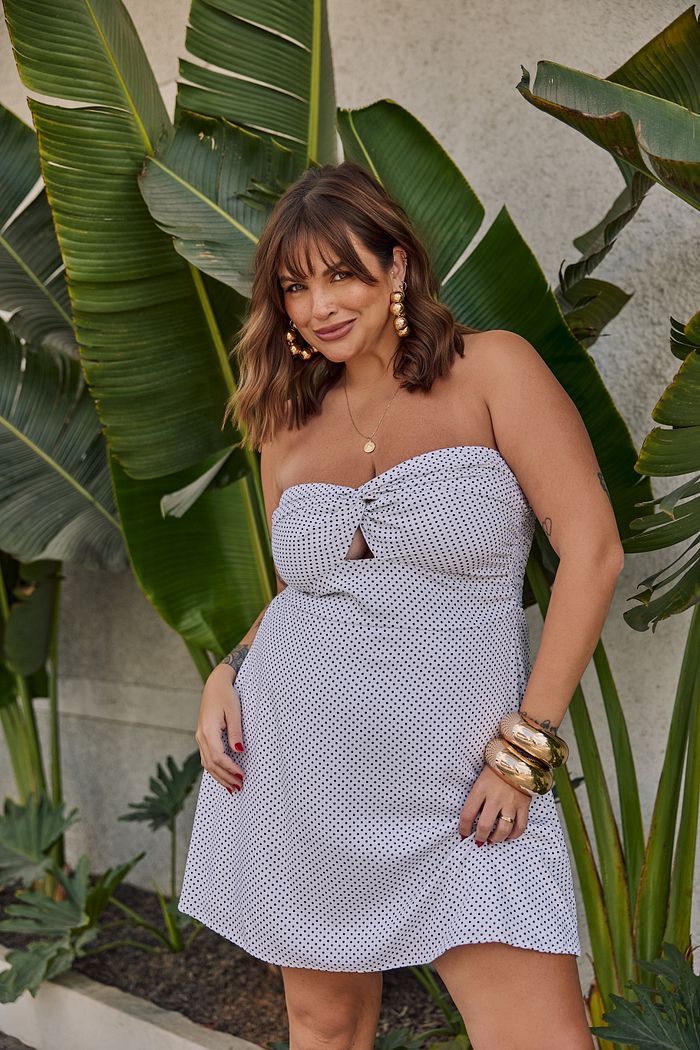 Vestido Miami Poá Branco