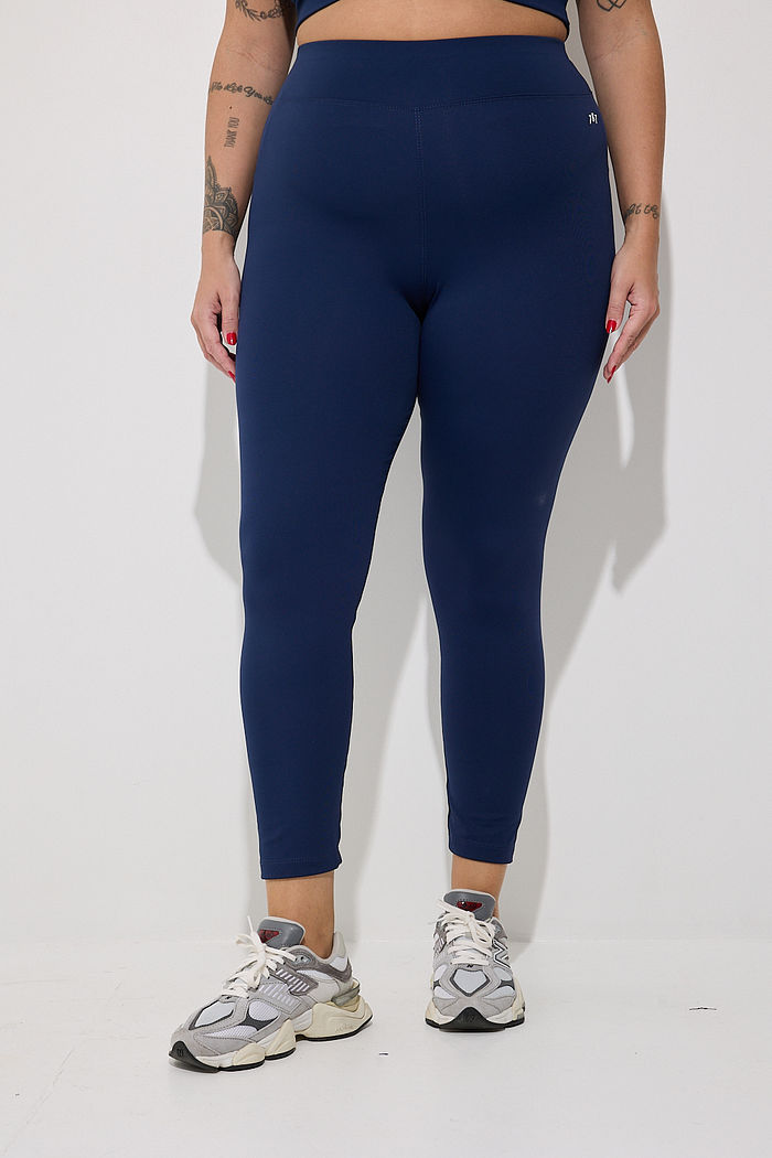 Legging Fitness Plus Size Marinho Navy