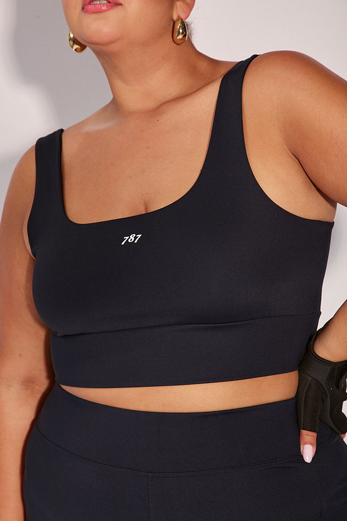 Top Fitness Plus Size 787 Preto