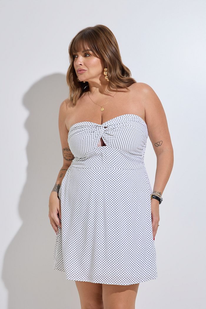 Vestido Miami Poá Branco