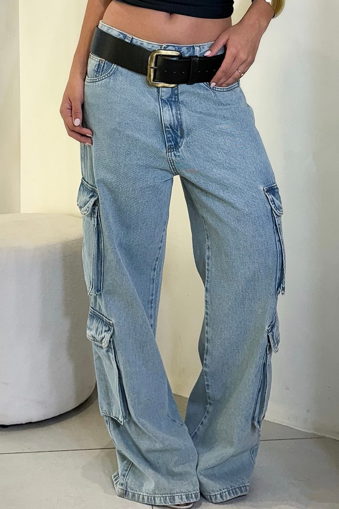 Calça jeans cargo vintage