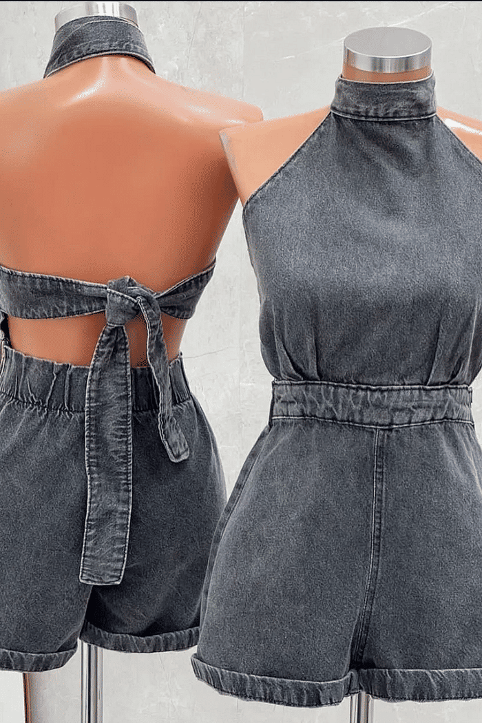 Macaquinho jeans Laguna