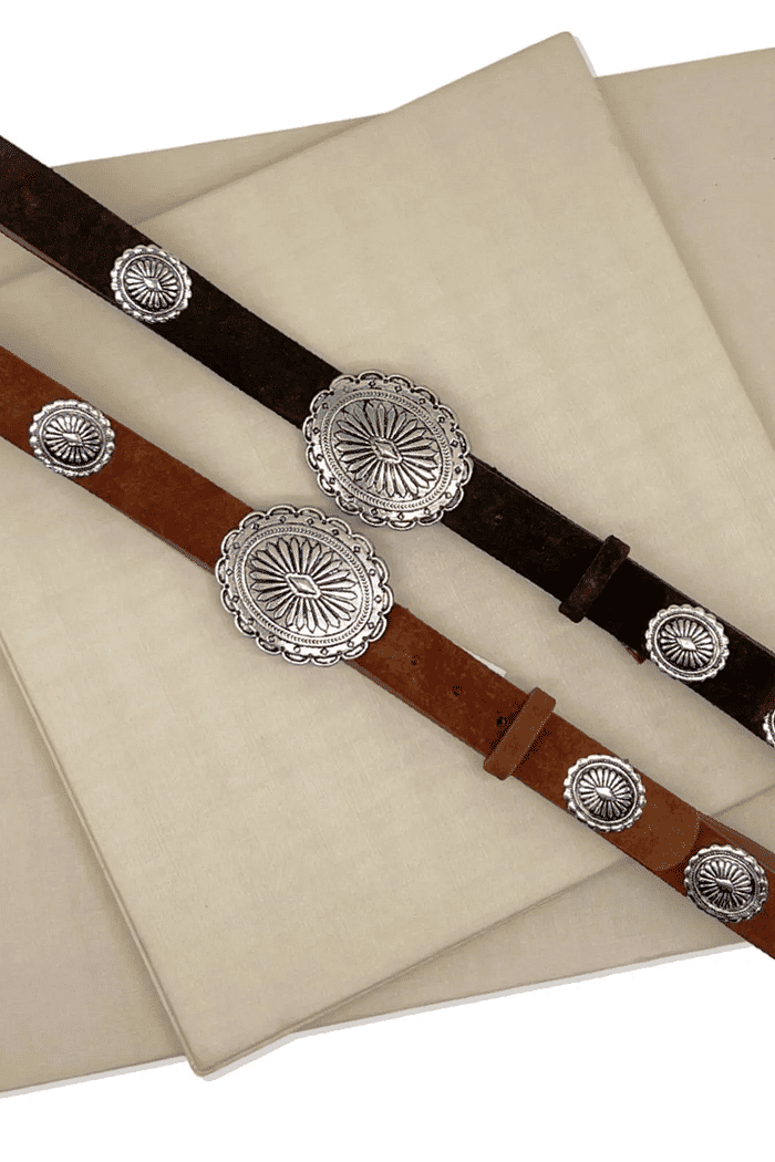 Cinto camurça fivela