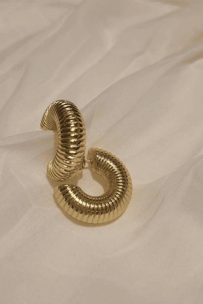 Brinco argola dourado