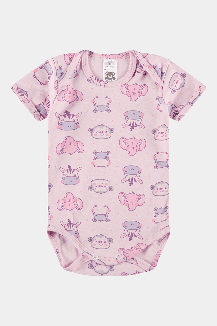 Conjunto Suedine Curto Elefante Rosa Stolf