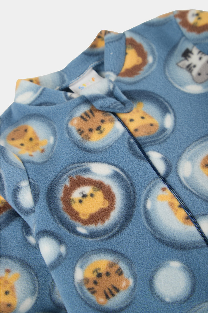 Macacão Microsoft Longo Animais Azul Stolf