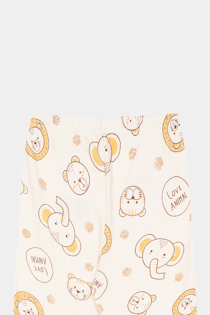 Calça Suedine Estampada Animais Stolf