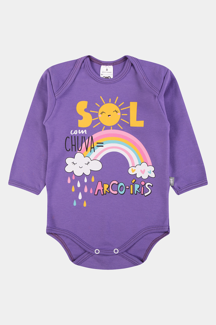 Conjunto Suedine Longo Arco Iris Lilas Stolf