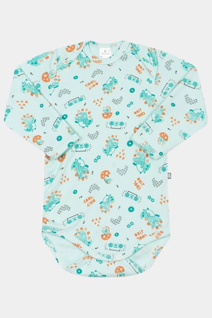 Body Suedine Manga Longa Estampado Dino Stolf