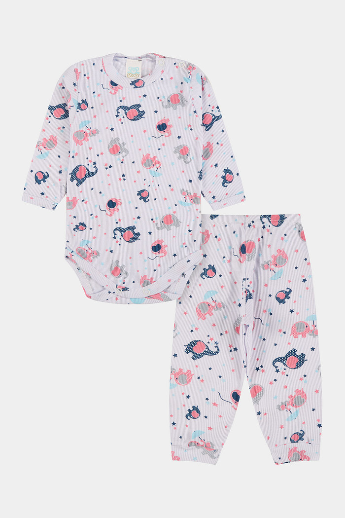 Conjunto Canelado Longo Elefante Stolf