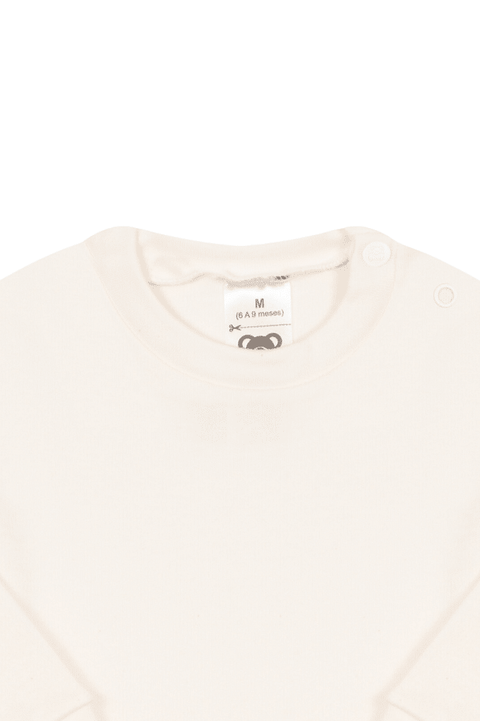 Camiseta Suedine Manga Longa Lisa Off White Stolf