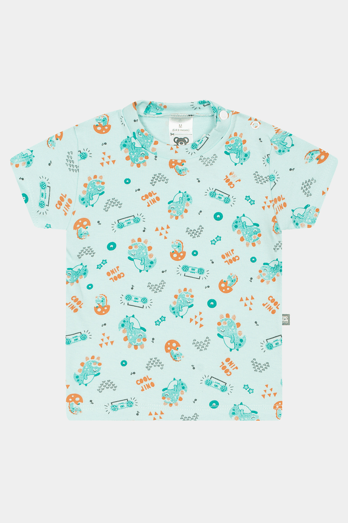 Conjunto Suedine Camiseta Curta e Calça Dino Stolf