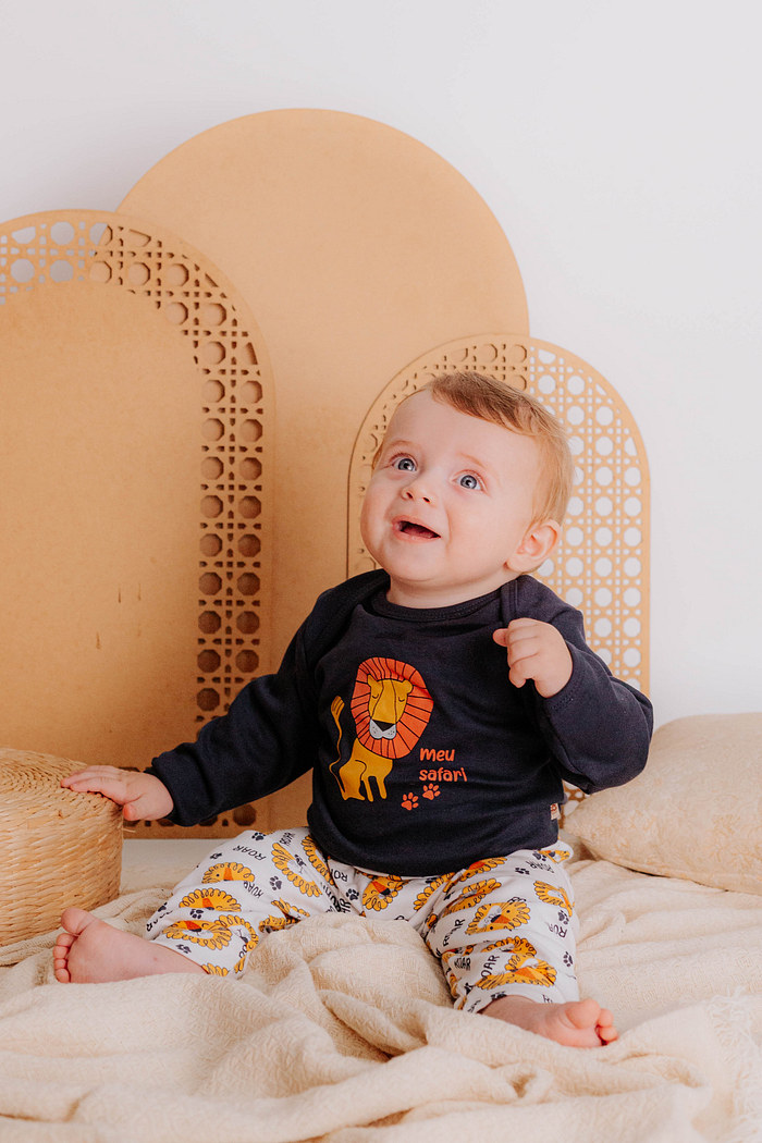 Conjunto Suedine Longo Safari Marinho Stolf