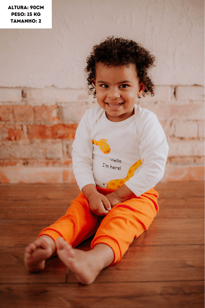 Conjunto Suedine Longo Girafa Off White Stolf