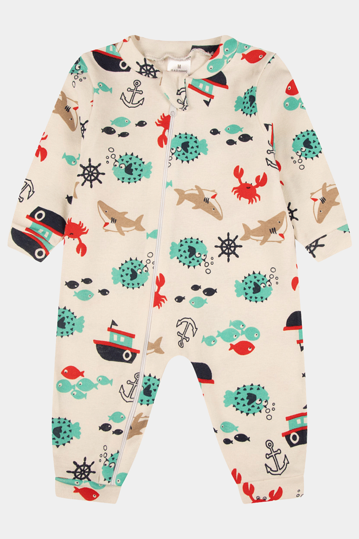 Macacão Ribana Longo Fundo do Mar Stolf