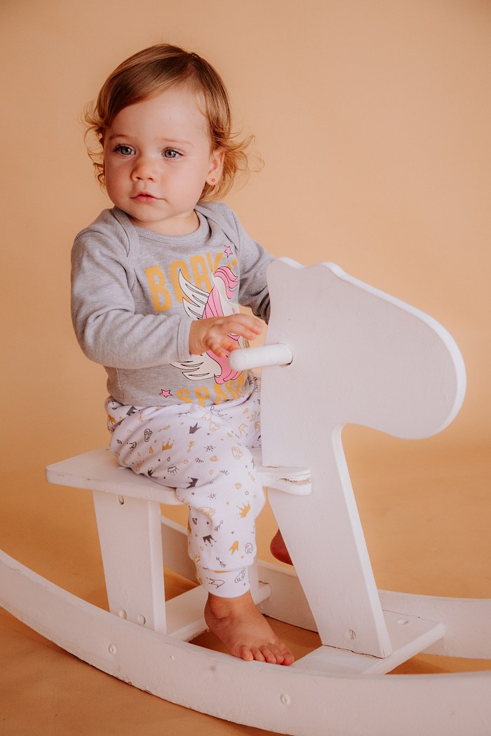 Conjunto Suedine Longo Unicórnio Mescla Stolf