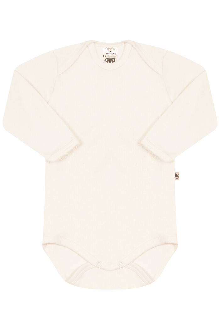Body Suedine Manga Longa Liso Off White Stolf