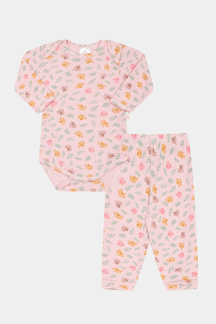 Conjunto Longo Suedine Passarinho Stolf