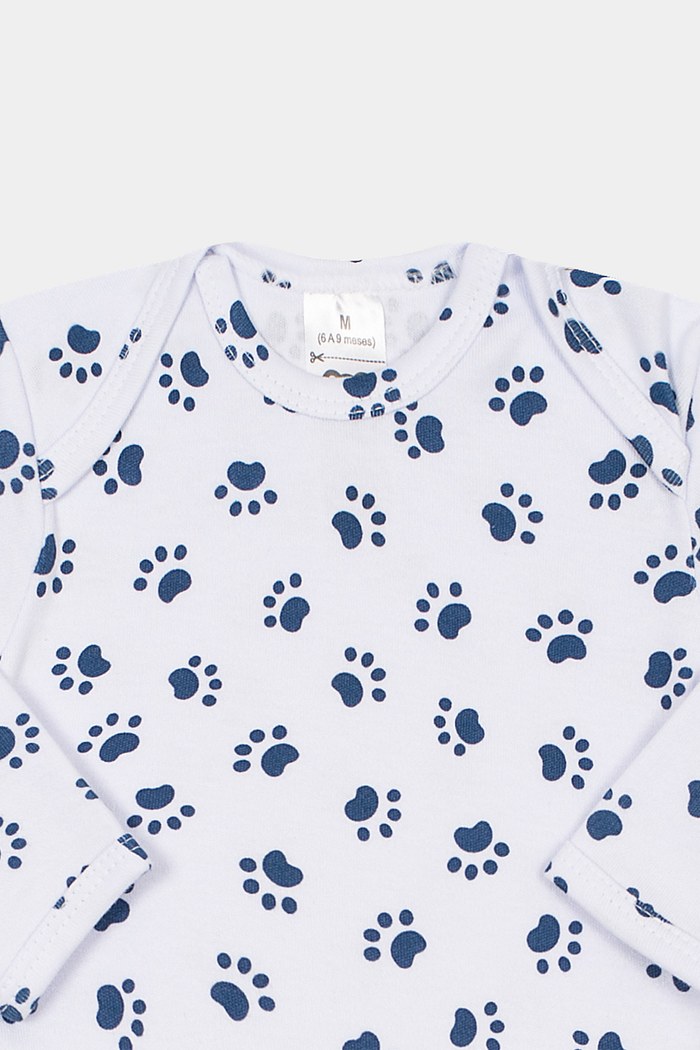 Body Suedine Manga Longa Estampado Patinha Stolf