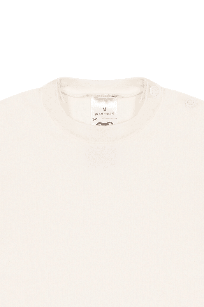 Camiseta Suedine Manga Curta Lisa Off White Stolf