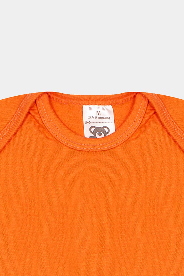 Body Suedine Manga Curta Liso Terracota Stolf