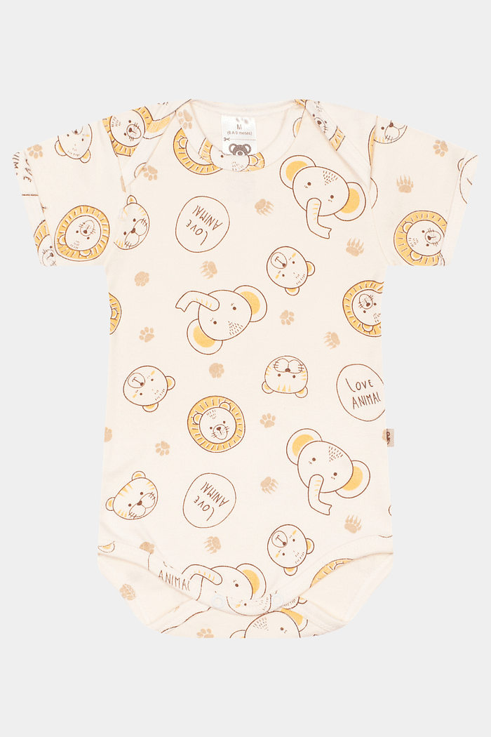 Conjunto Suedine Body Curto e Calça Animais Stolf