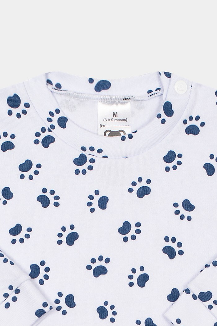 Camiseta Suedine Manga Longa Estampado Patinha Stolf