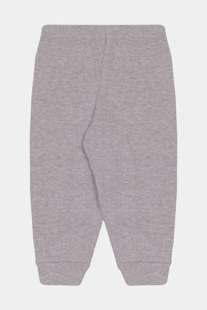 Calça Canelada Lisa Mescla Escuro Stolf