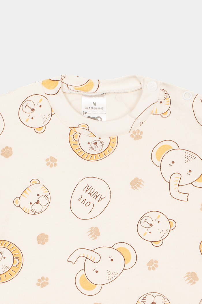 Camiseta Suedine Manga Curta Estampada Animais Stolf