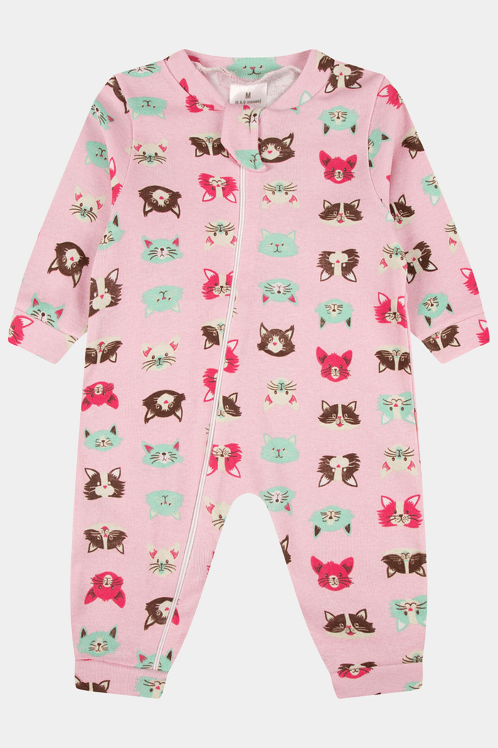 Macacão Ribana Longo Gatinhos Stolf